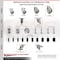 Service Caster 5 Inch 316SS Gray Poly Swivel 3/4 Inch Expanding Stem Caster Set Brake SCC SCC-SS316EX20S514-PPUB-TLB-34-4 - alternate 3